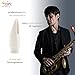 Syos Alto Saxophone Mouthpiece, Steady Model, 7 Tip Opening, Arctic White, Improve the Sound of your Sax with this Easy-To-Play, Flexible and Homogeneous Alto Sax Mouthpiece