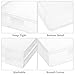 2 Pcs Clear Plastic Storage Boxes with Flap Lid, 12.2