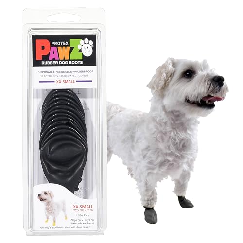 Pawz Hundestiefel, wasserdicht, Schwarz, XX-Small
