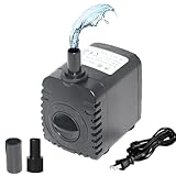 Ginhkok 水中ポンプ 小型 ウォーターポンプ 2つのノズル 水泵 防水 電動 水流循環ポ ミニポンプ 水槽潜水ポンプ 流量調整可能 水換えポンプ 静音設計 100v 吐出量600L/H IP68 魚の水槽など 最大噴水高さ1.2m 水槽潜水用 水耕栽培 水族館水換え 養殖場適用