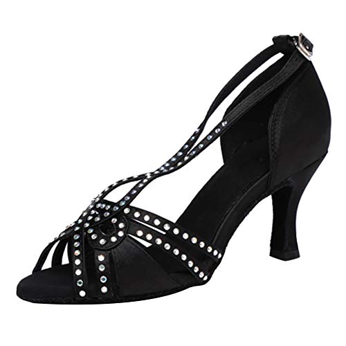 Chaussures de danse de salon femme anti douleur sandales strass confortables YCL285