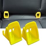 JHKLS ISOFIX Interface Belt Latch Guide, 2 Pcs Car Seat ISOFIX Interface Buckle Fixed Guide Groove Car Seat Bracket Connector, Yellow