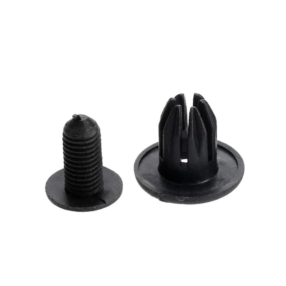 GLBMLMTHZP 20Pcs Fit For Ford Car Screw Buckle Push in Bumper Retaining Clip Fastener Rivet 10mm Hole
