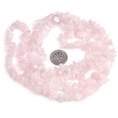 Image of 5-8mm Rose Quartz Chips Natural Chip Stone Beads for Jewelry Making