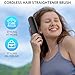 UPoetry Cordless Hair Straightener Brush – Portable Ionic Hot Comb with 65W Fast Charger, Mini Travel Hair Straightening Brush for Women, Lightweight for On-The-Go Styling (Black)