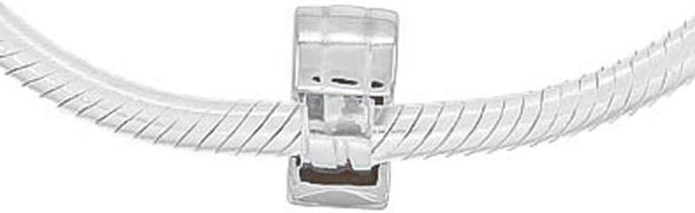 Solid sterling silver charm Clip stopper for diy Pandora bracelet making: adding detail to your bracelet and keep your charm in right place. Compatible with standard Pandora charm bracelets.