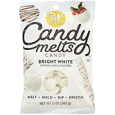 Wilton Candy Melts Flavored 12oz-Bright White, Vanilla Cover