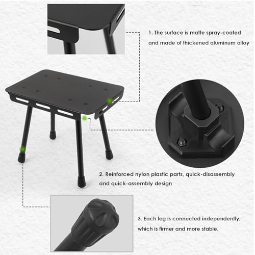 Table de camping légère et pliante pour aventure nature et plage - 8