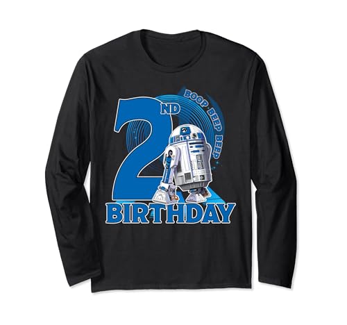 T-shirt manches longues Star Wars R2-D2 pour anniversaire 2 ans enfant