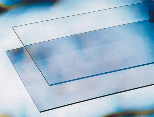 Vetro sintetico trasparente blu 500x250x4 mm