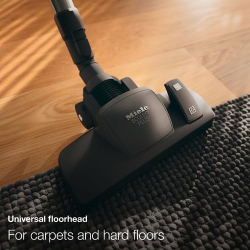 Image of Miele Blizzard CX1 Bagless Cylinder Vacuum Cleaner with EcoTeQ Floorhead, Hygiene Lifetime Filter, Large Operating Radius, Graphite Grey