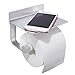 GERUIKE Support Papier Toilette Aluminium Porte Papier Toilette Antirouille Derouleur Papier WC Mural sans Percage Porte Rouleau Papier WC Salle De Bain Argentée