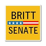 Katie Britt Magnet Yellow Katie Britt for Alabama Senator Car Magnet Bumper Sticker USA Made