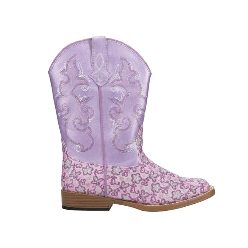 ROPER Girl's Lavender Square Toe Boot (Toddler/Little Kid)
