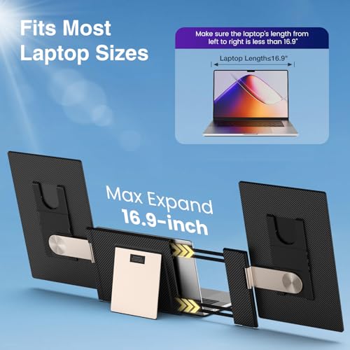 Image of FLYTOCCA 16 inch Laptop Screen Extender, Updated 1200P FHD Portable Monitor with 16:10 Aspect Ratio Screen, Rotation Detachable Screen, Laptop Monitor Extender Compatible with Windows, Mac, Chrome