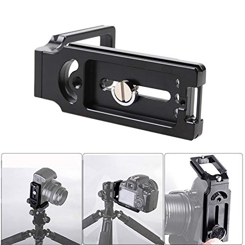 Image of BKN HOT L-Type Quick Release Camera Vertical Plate Dual Camera Bracket Plate Universal SLR Stabilizer Compatible with Canon Nikon Sony DJI Osmo Ronin Zhiyun (L Cam Plate VR2)