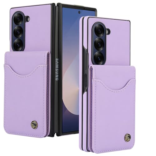 Housse Galaxy Z Fold 5 antichoc et anti-RFID couleur violet pastel