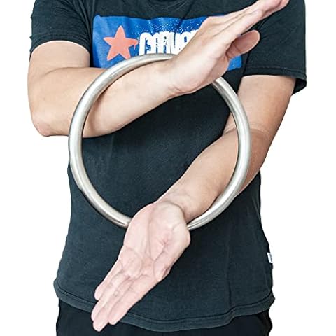 Tongcamo Wing Chun Ring Stainless Steel Kung Fu Rings Strength Martial Arts Training Equipment Cover