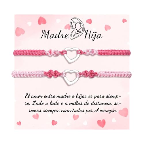 FANCIBAND 2 Piezas Pulsera Madre e Hija Regalo Madre Chica Día de la Madre Regalo Mama Hija Cumpleaños Navidad Acción de Gracias Regalo Inspirador Regreso a la Escuela