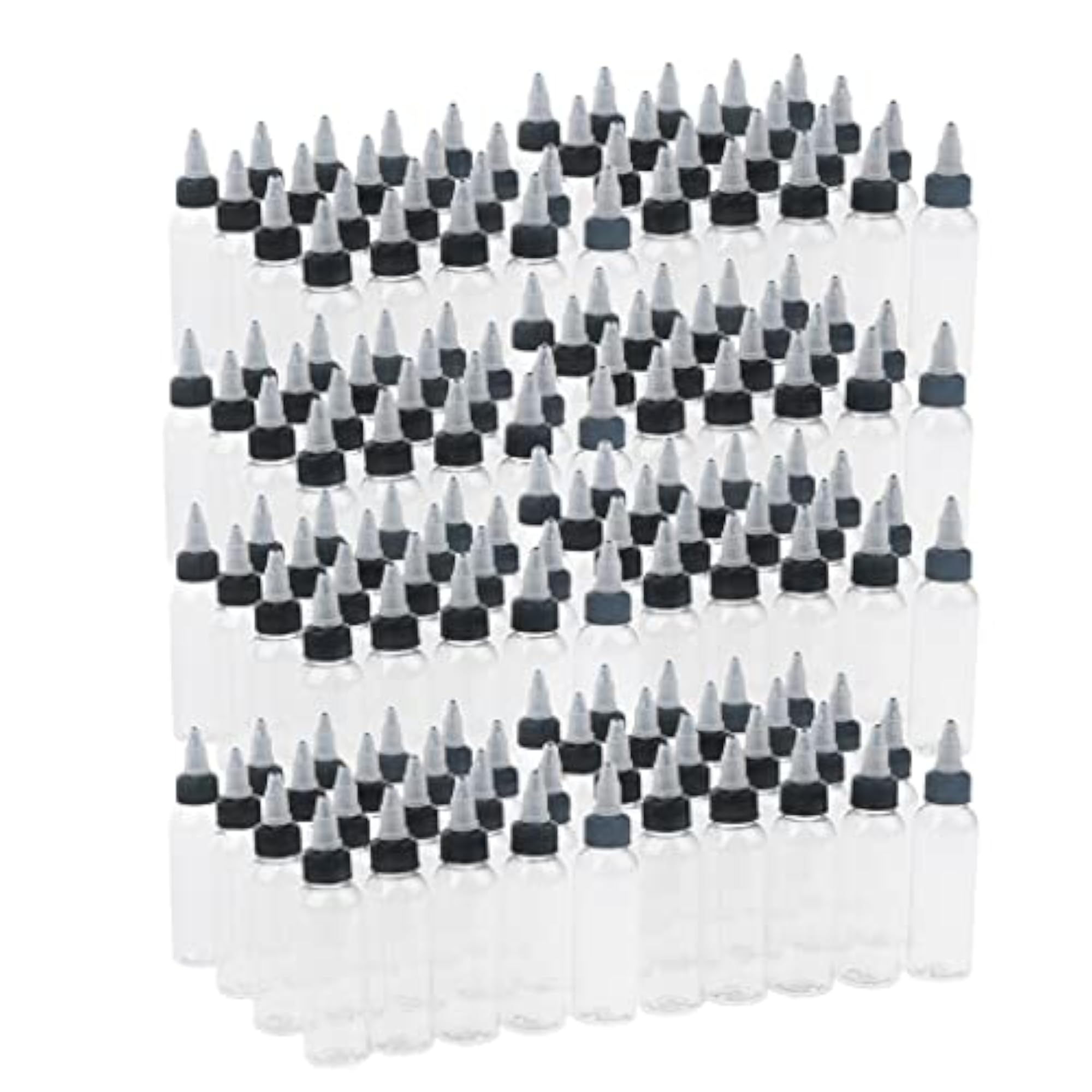 160 Pcs Empty ABS Squeeze Bottles with Twist Top Cap, 60ml