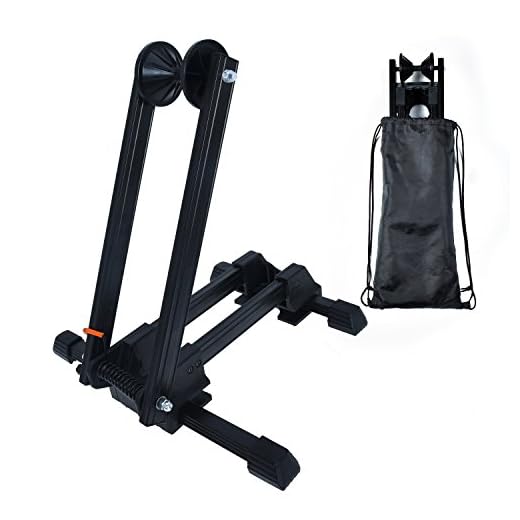 Bike Folding Stand Floor Parking Rack Alloy Bicycle Holder Bikes Home Garage Indoor Storage Fit 20"-29"