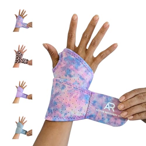 Active Recovery Co. AR2PWB 2-Pack Stylish Compression Wrist Wraps Wrist Support And Carpal Tunnel Wrist Brace cover