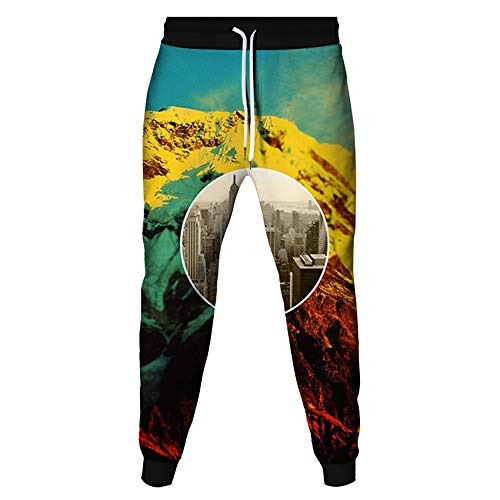Surwin 3D Cielo Nocturno Jogger Pantalones Pants de Jogging para