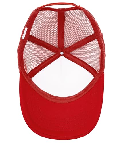 Image of Gelante 12 Pcs Sublimation Blank Trucker Hats - 5 Panel Mesh Snapback Baseball Cap Bulk