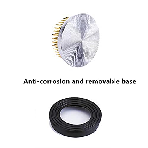 Japanese Ikebana Vase Kit, Flower Shallow Container Ceramics Ikebana Vase With 1.57Inch Flower Frog And Floristry Floral Frog Kenzan Needle Straightening Tool (Hammer Pattern Bowl) #TOP2