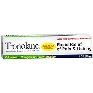 Tronolane Anesthetic Cream for Hemorrhoids 1 oz (Pack of 12)