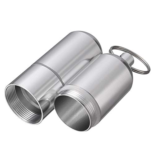 Étui à cigarettes en aluminium portable et imperméable avec porte-clés