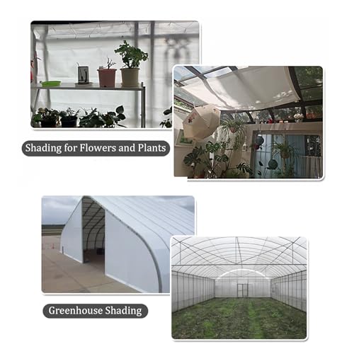 Filet d'ombrage avec œillets blanc résistant au vent 3x10m pour plantes