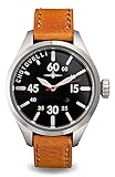 47mm redondo acero inoxidable caso