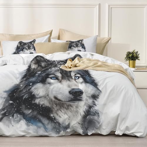 Juego de Funda nórdica Retrato de Lobo