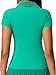 Xnihocha Women's Golf Athletic Short Sleeve New Top - Quick Dry Deep V Collar Naked Feel Soft Comfort Outdoor Running Fitness Tennis Wear Green Large