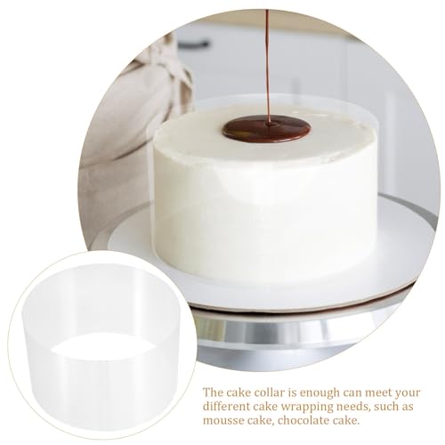 Collar autoadhesivo de plástico transparente para evitar que las mousses pierdan su forma 4