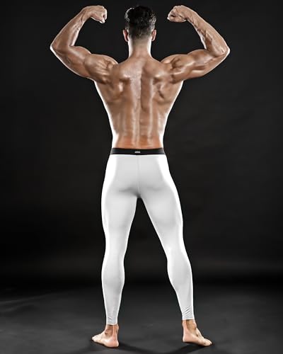 Image of DRSKIN Men's Compression Pants (5 /4 /3 Pack) Quick Dry Tights Leggings Sports Baselayer Running Gym Workout