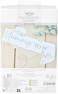 Ginger Ray Wooden Gender Neutral Baby Hanging Decoration for Baby Showers Including Twine to Hang