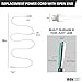 Iron Forge Cable 12 Gauge Power Cord Replacement - 6ft,15 Amp White Heavy Duty, 12/3 SJT 3 Prong Cable - for Appliances & Power Tools, NEMA 5-15P