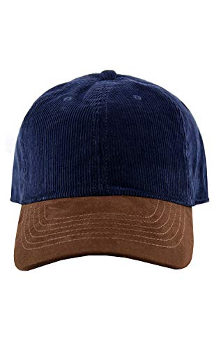 Corduroy Unisex Baseball Hat | Unstructured Cotton Classic Dad Cap | Hat With Adjustable Strap And Brass Buckle Navy #TOP4