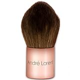 Best Foundation Brush - Premium, Vegan Fibers. Rose Gold Short Handle Design By Andre Lorent