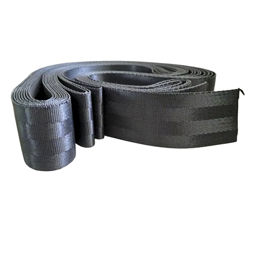 Image of AANIJ Polyester Webbing or Flat Strip 1.5 inch or 38 mm Wide for Diving Gear, Sports Gear, Bag Belt, Hiking, for car high strenght uncut (10 Meter, Pack of 1)