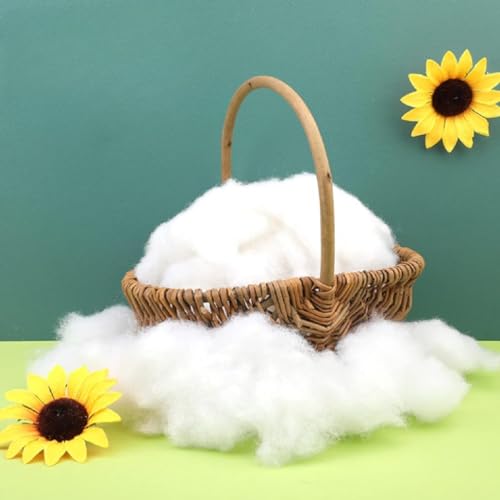 Image of Soft 3.5 Kg Fiber, Racron Polyester Synthetic Cotton Filling for Cushion, Pillow, Teddy Bear, Toy Stuffing (3.5 Kg, Pure Virgin Fiber, White) (Vacuum Packed)