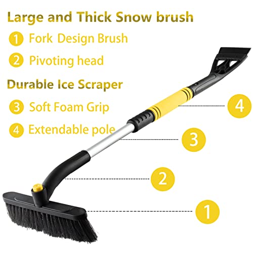 Spazzola da Neve Estensibile con Seccatoio