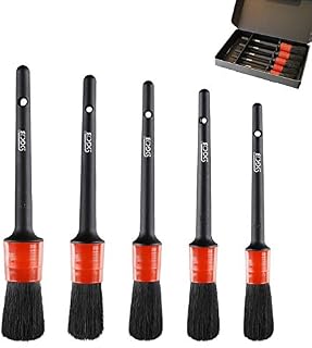 COCODE Detail Brush (Set of 5), Auto Detailing Brush Set Perfect for Car