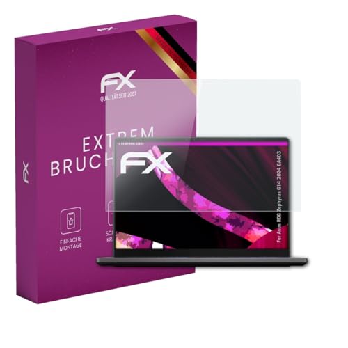 atFoliX Plastic Glass Protective Film compatible with Asus ROG Zephyrus G14 2024 GA403 Glass Protector, 9H Hybrid-Glass FX Screen Protector