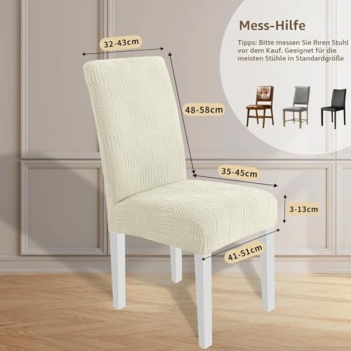 Ystyle Stretch Stuhlhussen 2er Set, Stuhlbezug Elastischer, Hussen Für Stühle Abnehmbarer Waschbarer, Universal Stuhlbezüge… – Ansicht 2