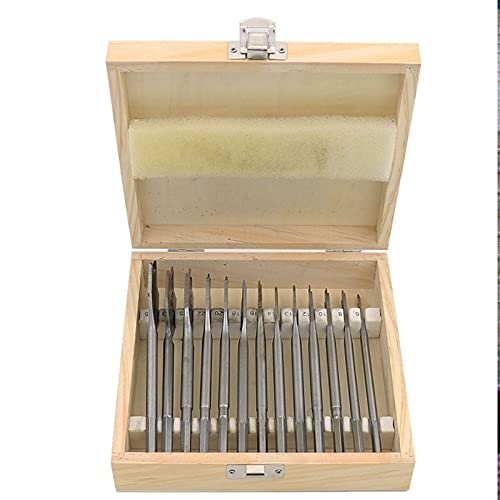 ZTBH Drill Bit Sets 16/13Pcs Hex Shank Spade Flat Wood Drill Bit Set, For 6-23Mm Wood Drilling Power Tools Kit Accessories (Color : 16pcs)