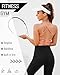 DaiLiWei Strappy Sports Bras for Women High Support Longline Open Back Workout Tops Padded Cross Yoga Crop Tank Built in Bra Coral Pink