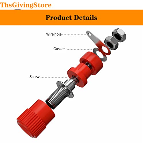 Image of 20 PCS Binding Posts Terminal, Socket Binding Post Female Socket Jack for 4mm Banana Plug Connector, Binding Post for Electronic Test Equipment(5 Color)